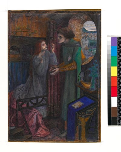 Clerk Saunders, 1857 by Elizabeth Eleanor Siddal